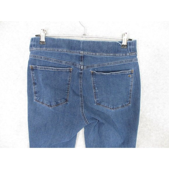 Madewell Women's Pull On Jeans Mid Rise Medium Wash Skinny Crop Size 28 - Picture 4 of 7
